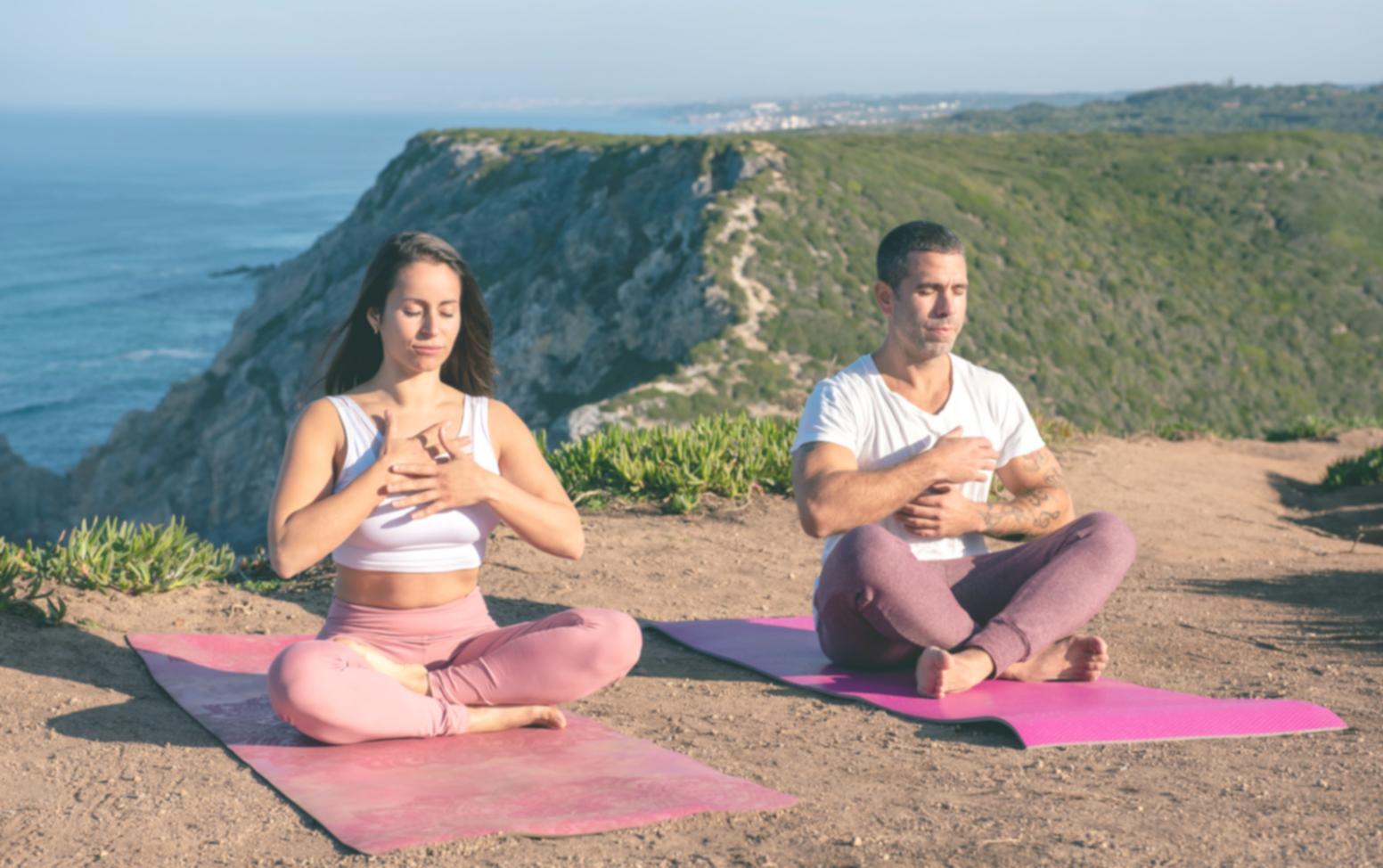 Yoga masterclass seansından bir kare